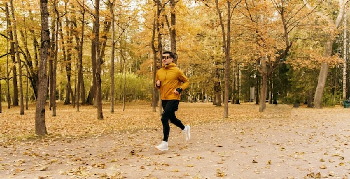 street running autumn clothes warm up