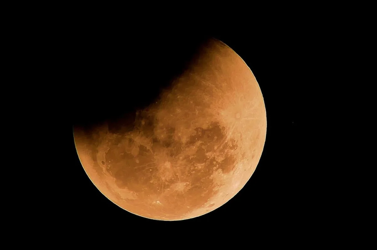 amateur astronomers watching lunar eclipse Czech Republic