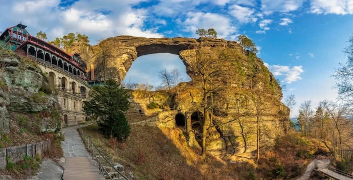 prehistoric cave Czech Republic autumn