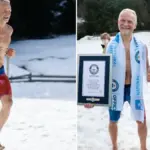 motivated czech runner breaking personal best outdoors