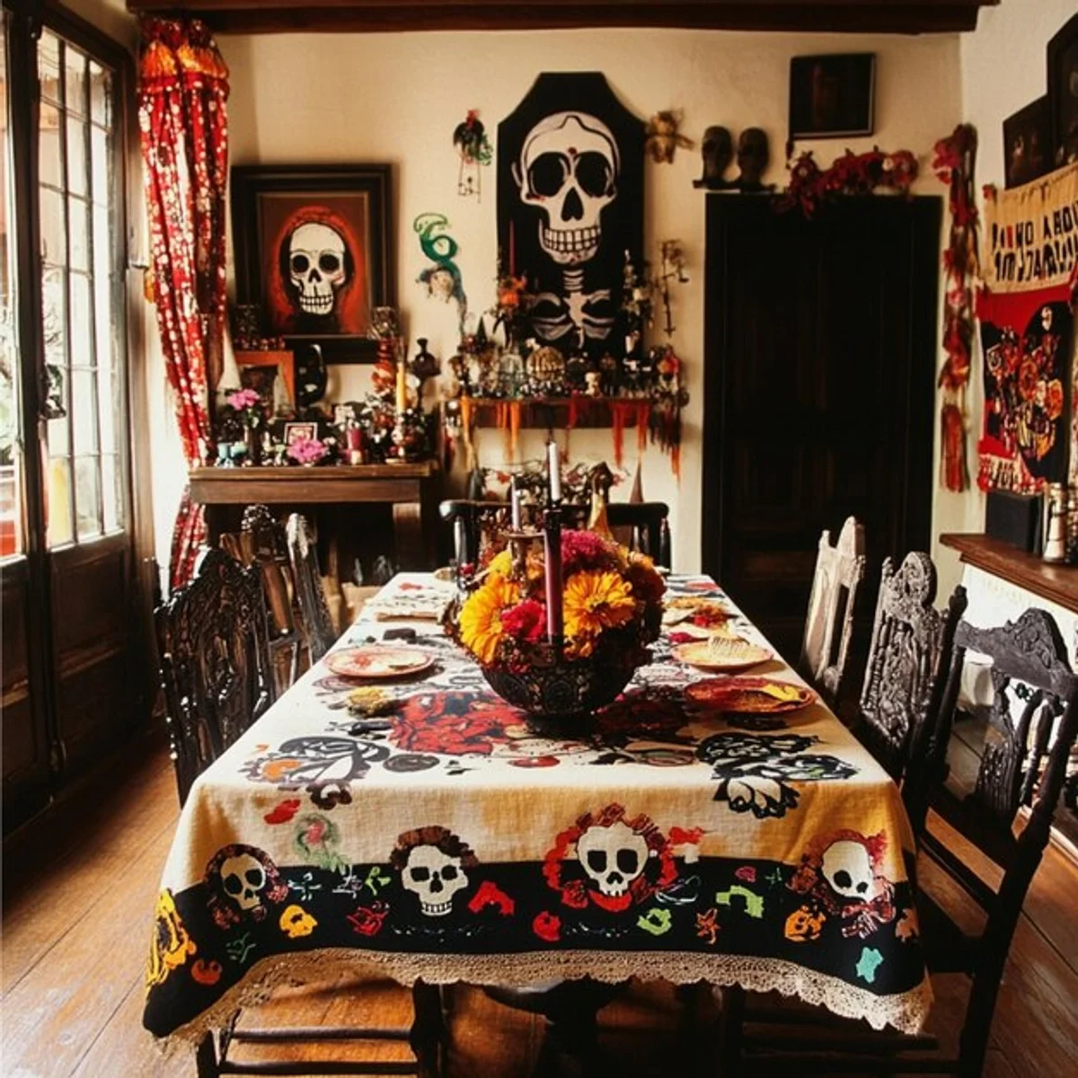 dia de los muertos home decor celebration