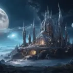 mysterious alien lights night sky over Czech countryside