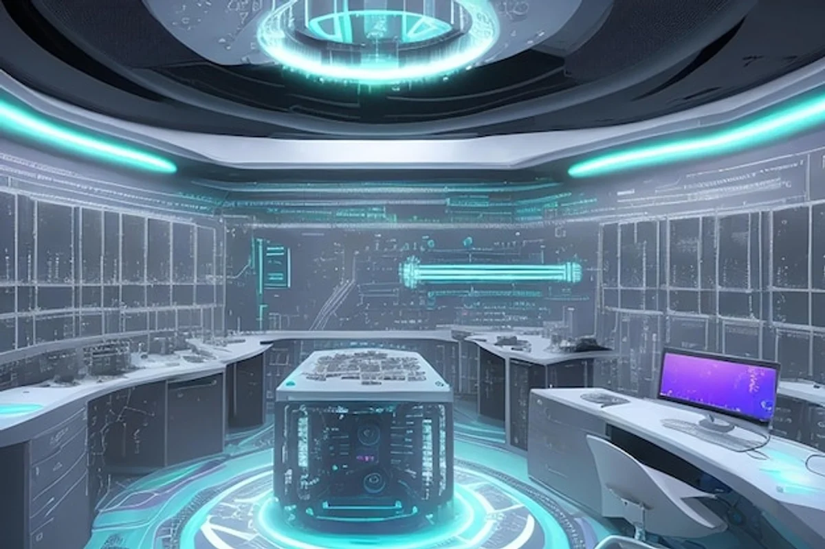 quantum computer interior lab