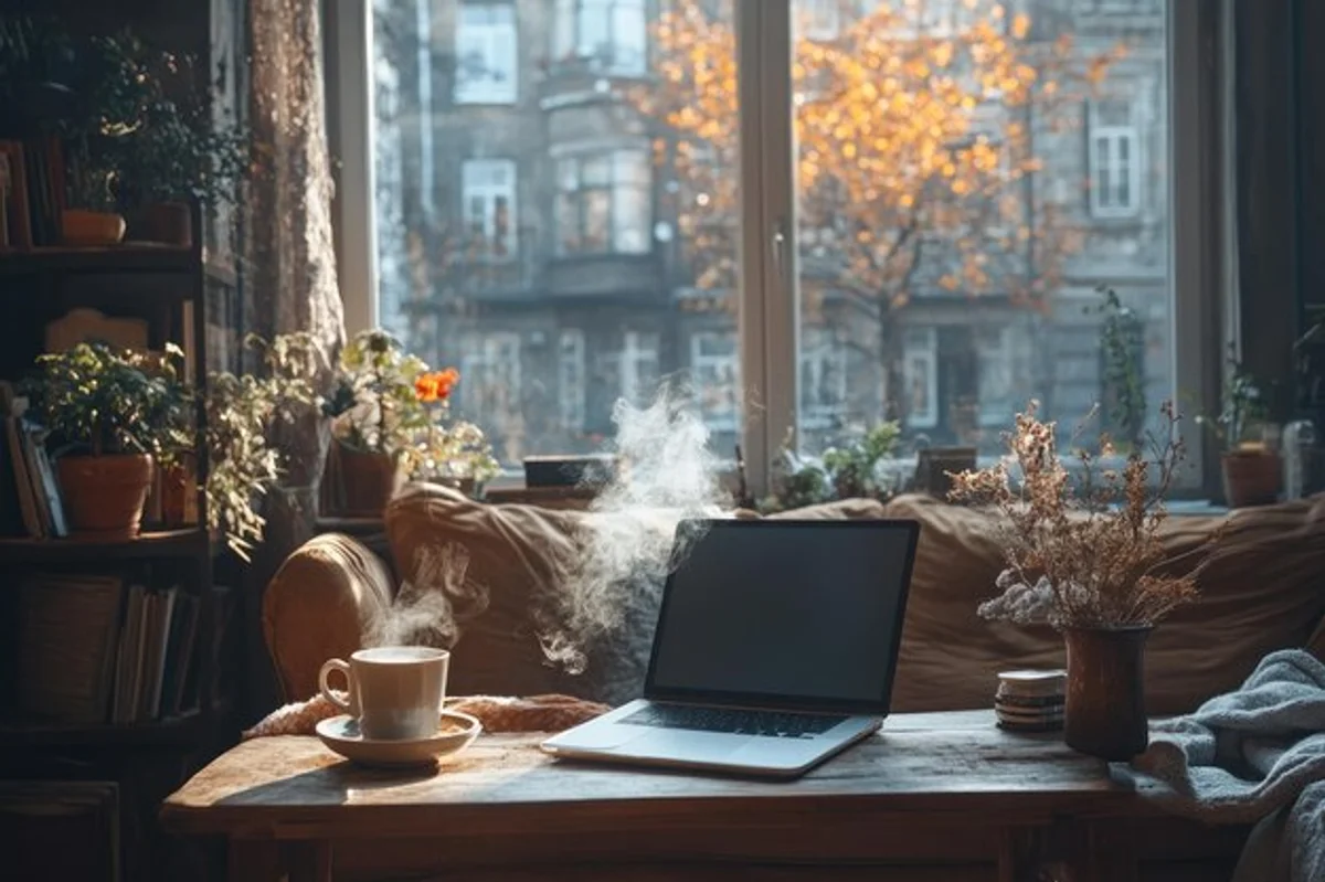 autumn focus workplace cozy