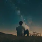 people watching stars night sky wonder