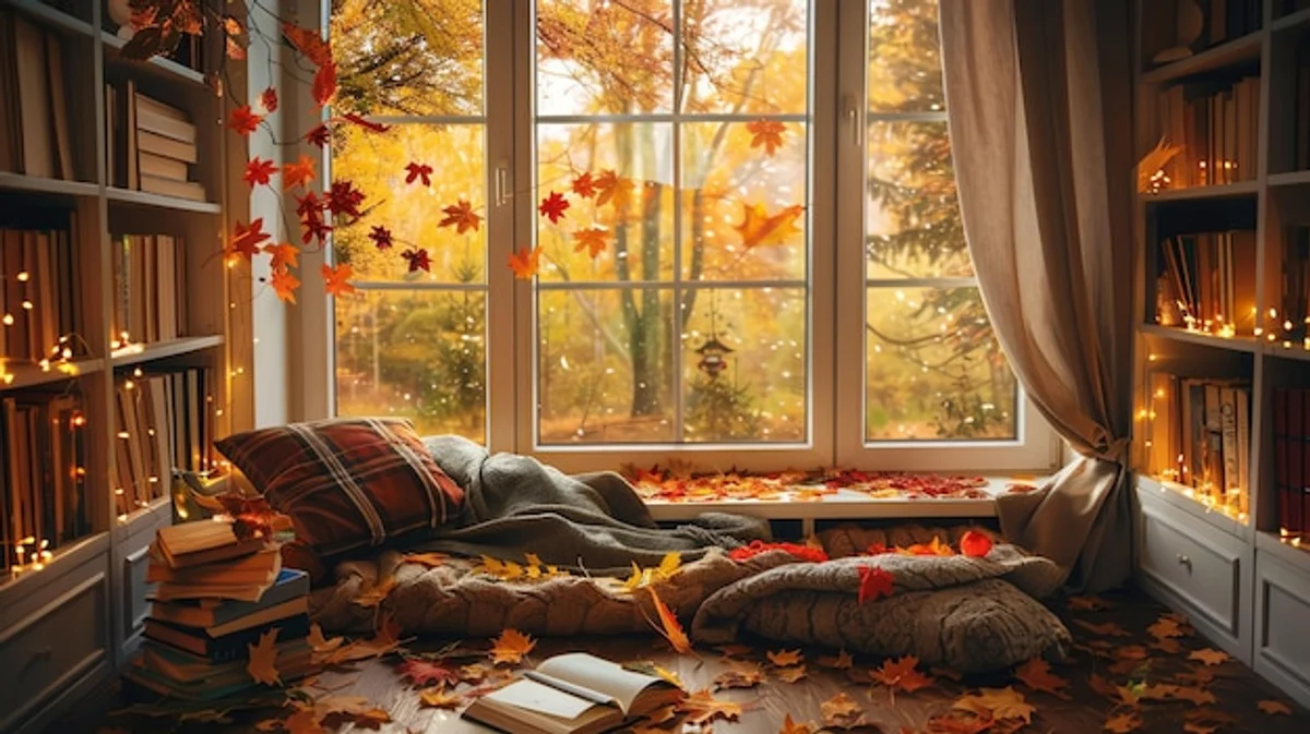 autumn light window cozy