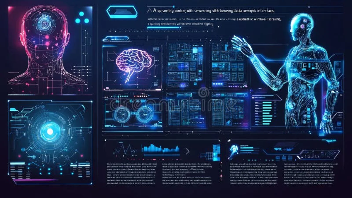 AI operating system features 2025 futuristic interface Czech