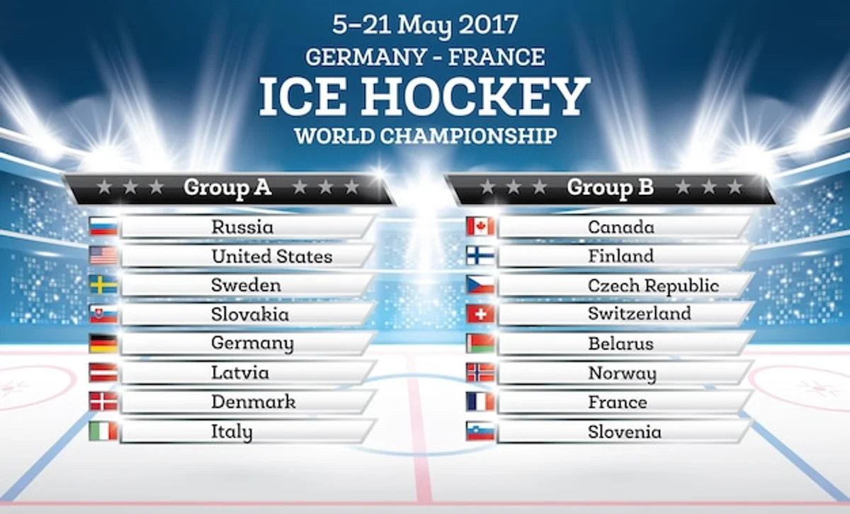 Czech hockey legends celebrating on ice