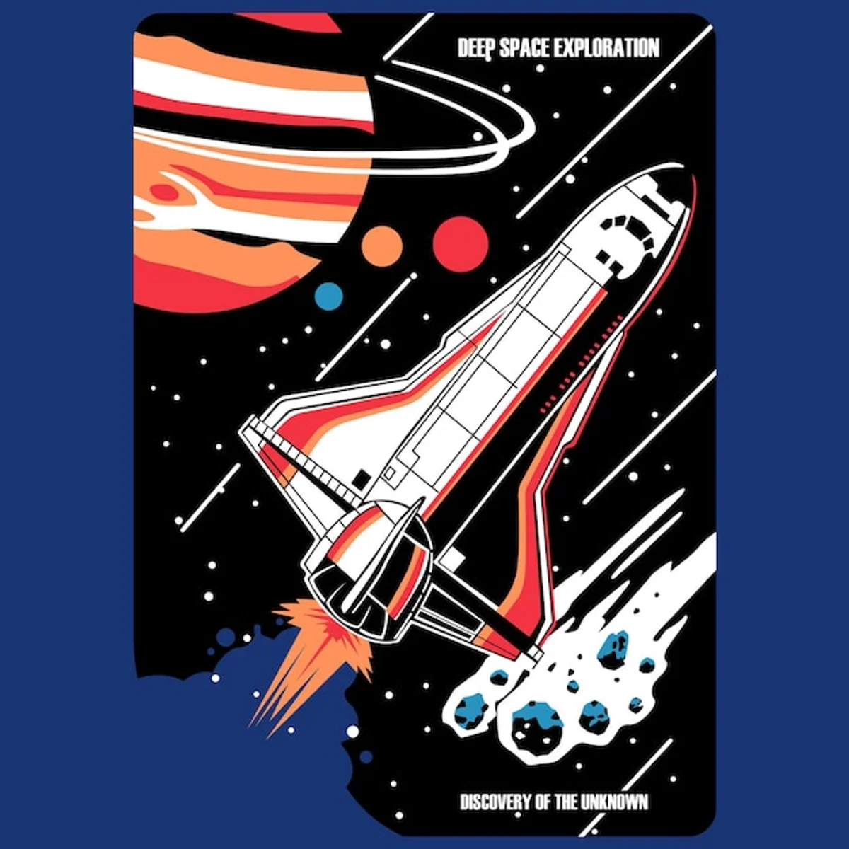 deep space discovery concept illustration