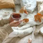 autumn relaxation Czech cozy home herbal tea
