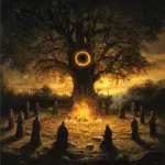 celtic samhain ancient ritual illustration
