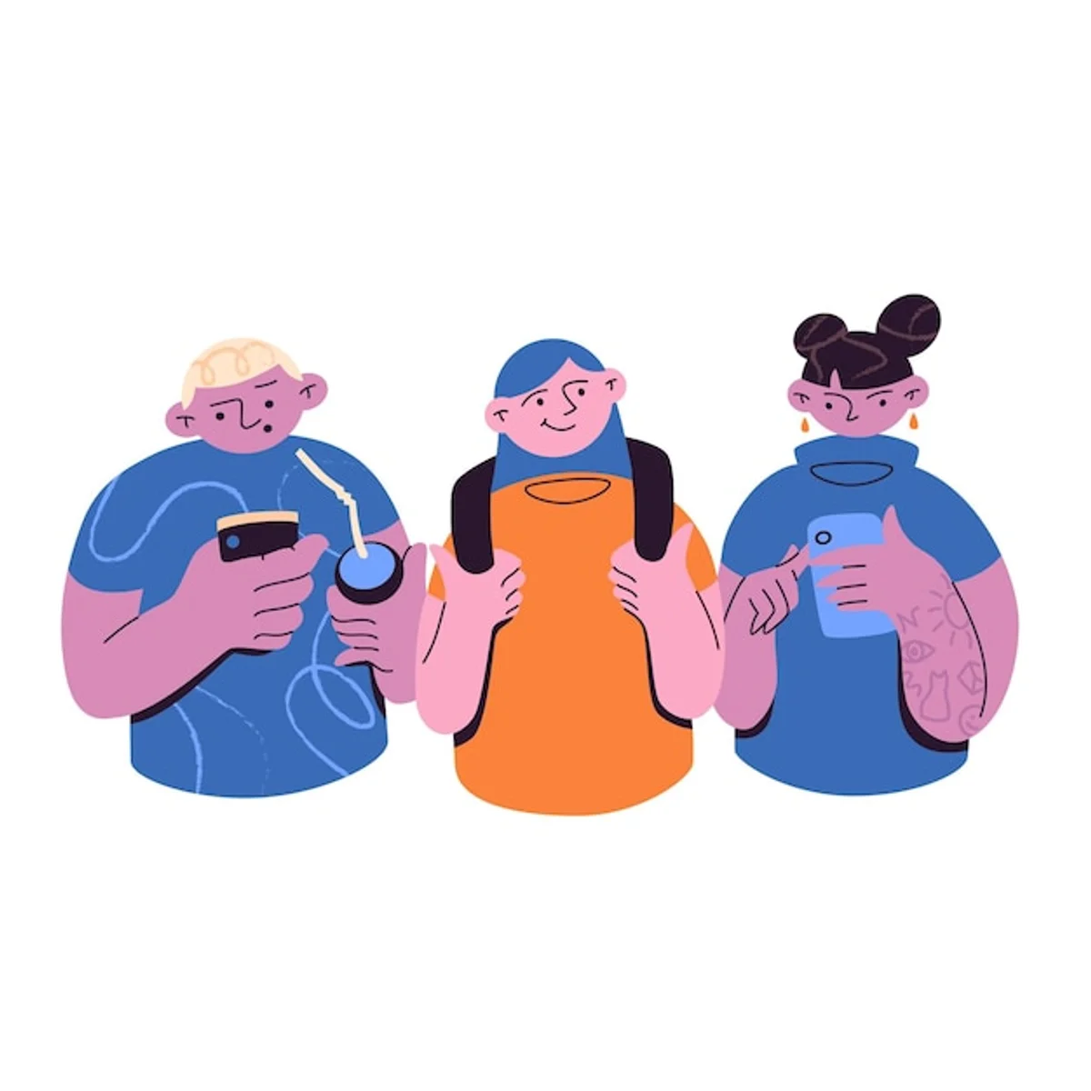 digital detox concept real people