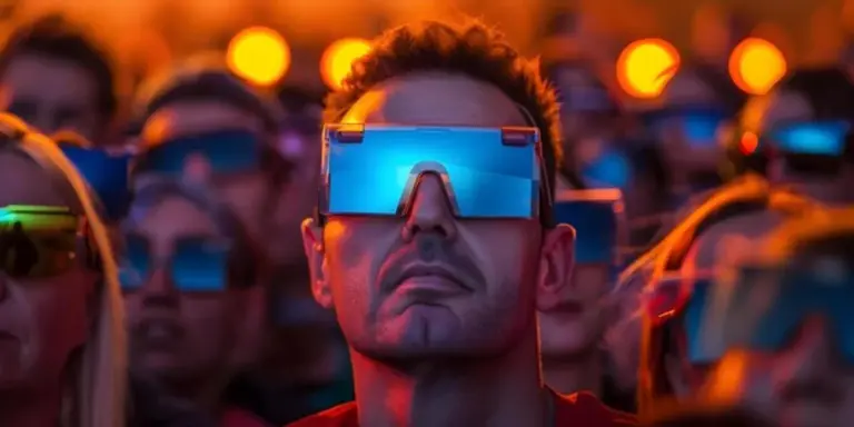 safe solar eclipse glasses outdoor people