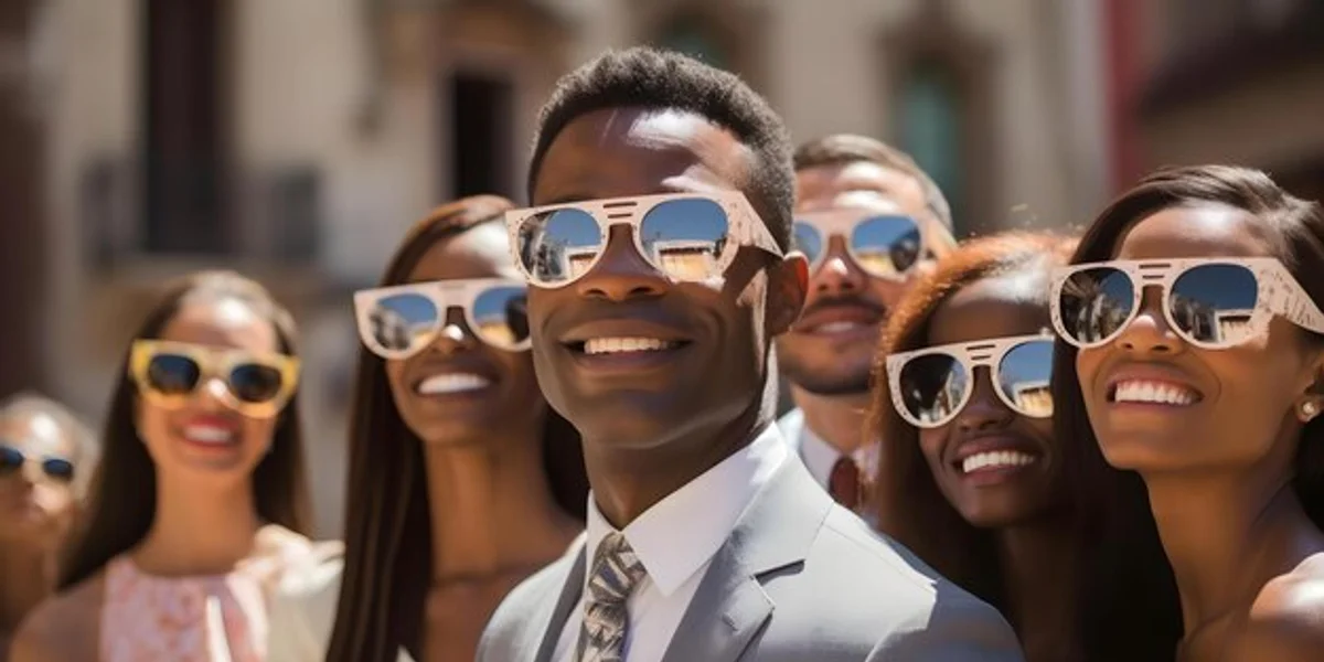safe solar observation glasses outdoor