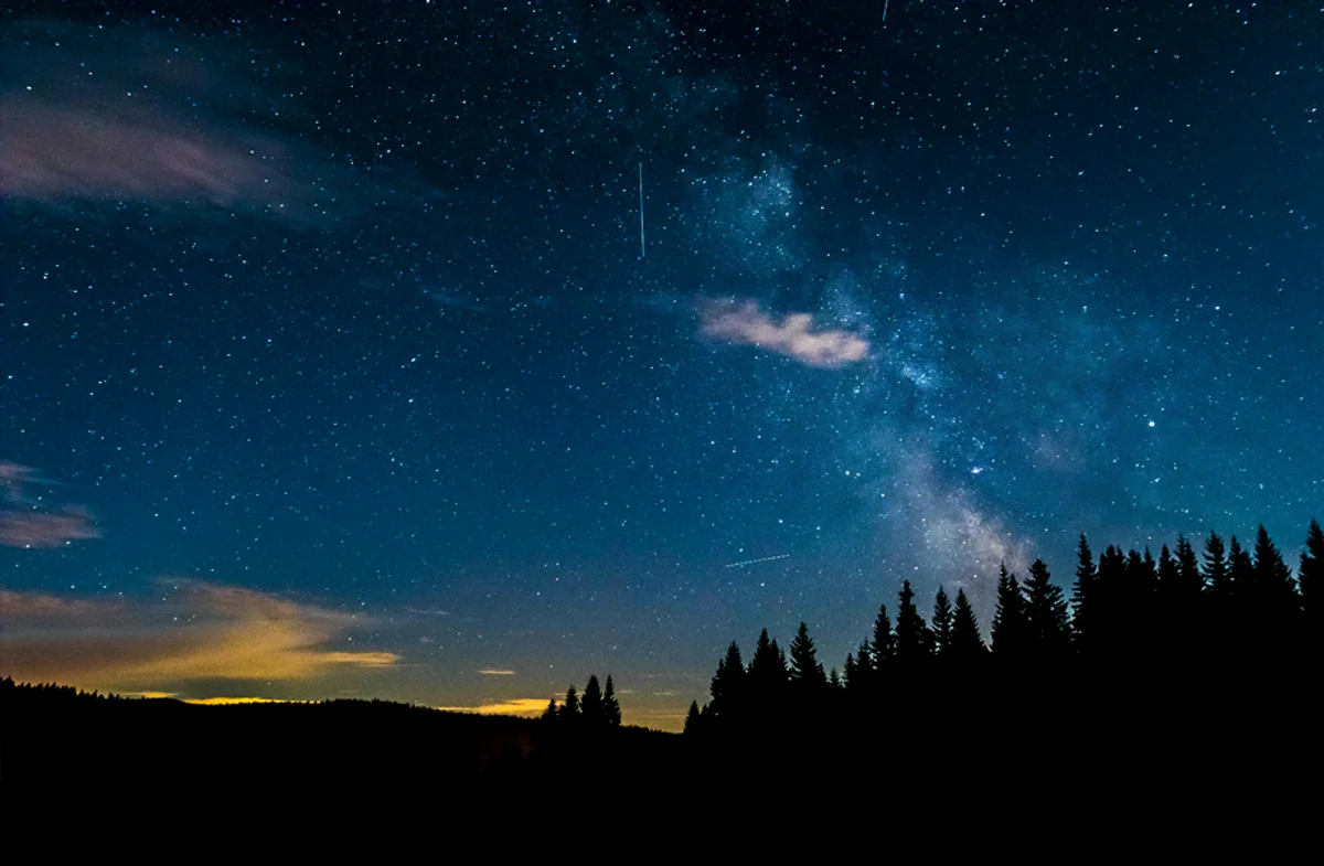 komet night sky czech nature cold season watching