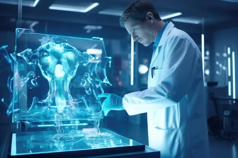 European quantum computer in laboratory modern