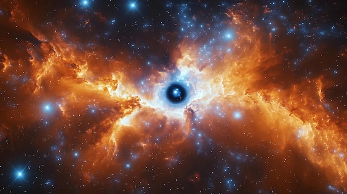 black hole growth illustration