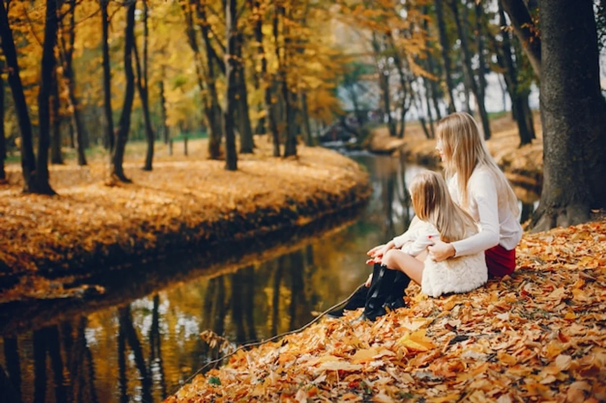 birdwatching family autumn czech nature