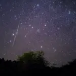autumn meteor shower night sky czech republic