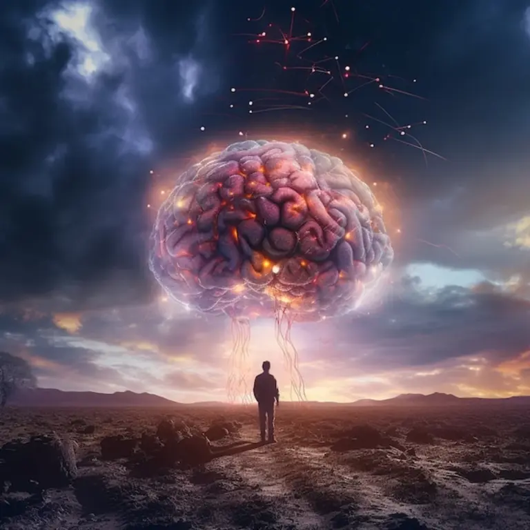 brain and cold, winter thinking, memory concept