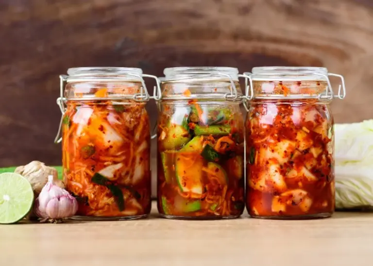 homemade Czech fermented vegetables closeup health