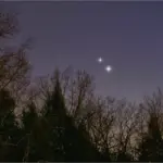 planet conjunction autumn night Czech Republic