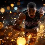 breaking sports records celebration