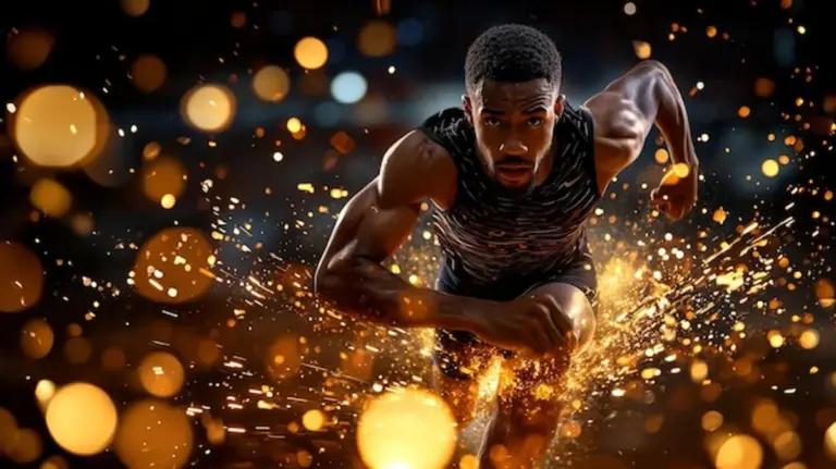 breaking sports records celebration