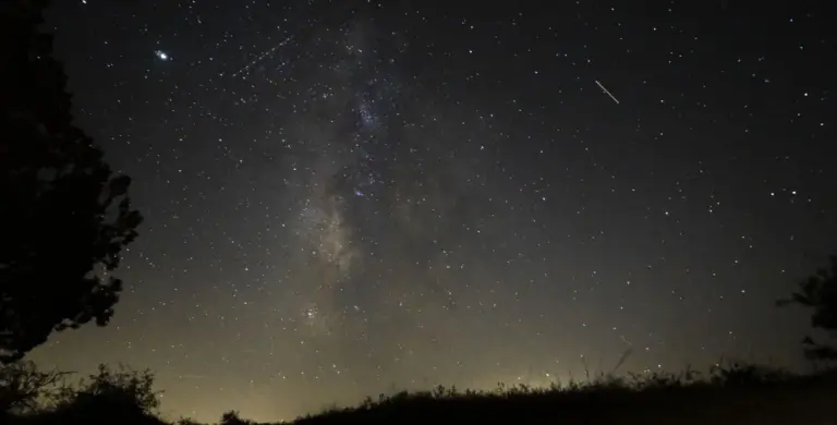 orionids meteor shower over Czech Republic night