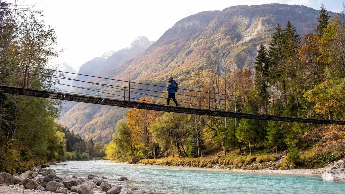 Slovenia Soca Valley hiking peace trail