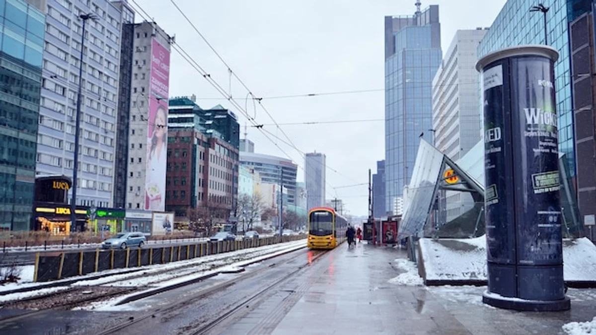 winter sunlight urban lifestyle europe