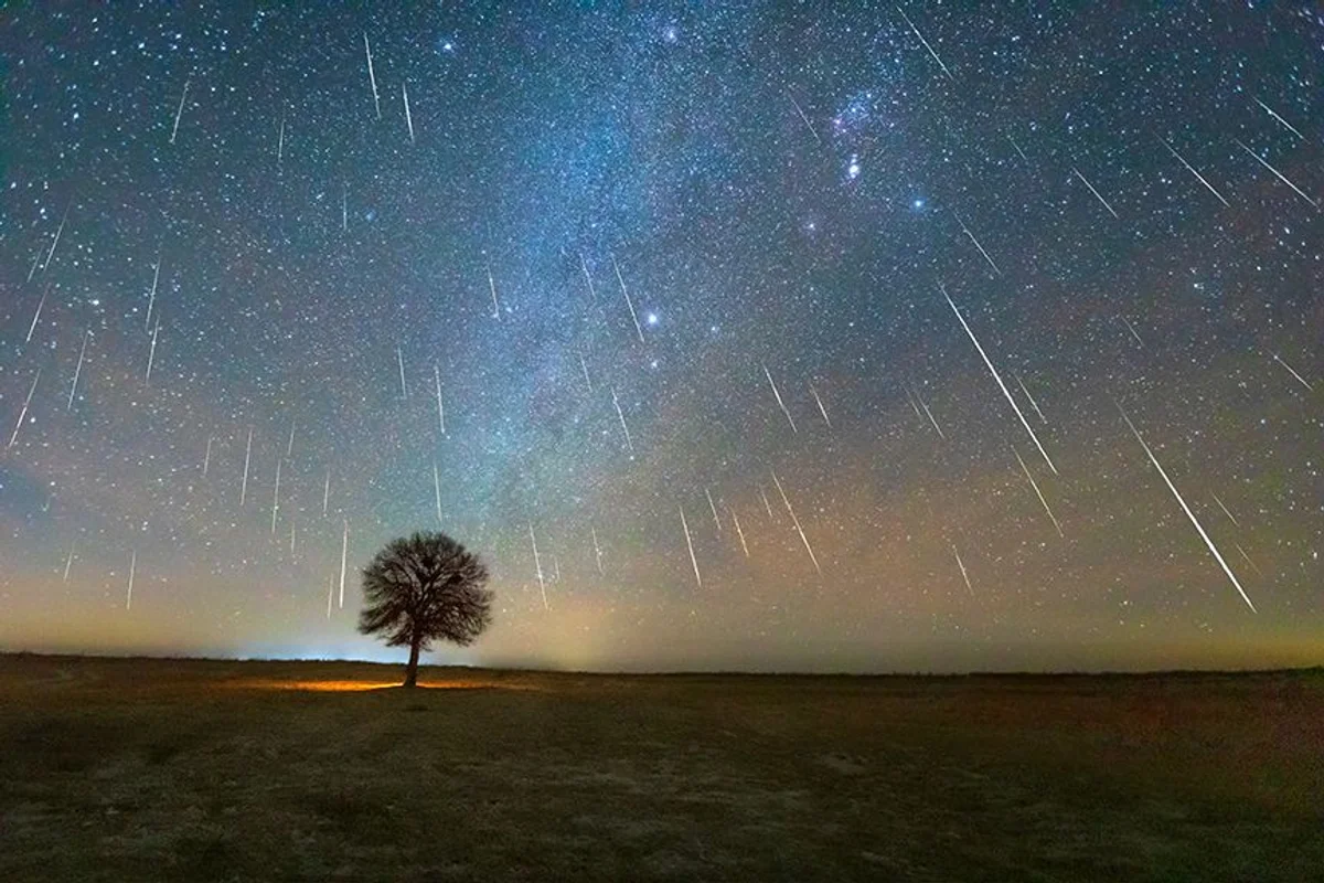 orionid meteor shower czech countryside