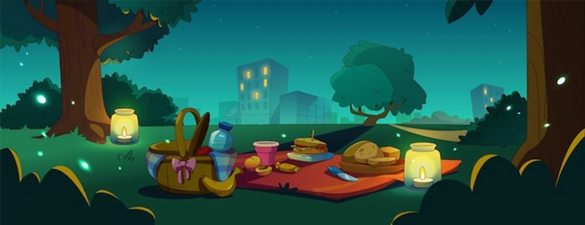 stargazing in autumn outdoor blanket thermos night campfire