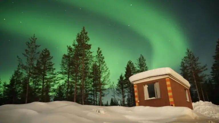 aurora borealis czech republic sky landscape