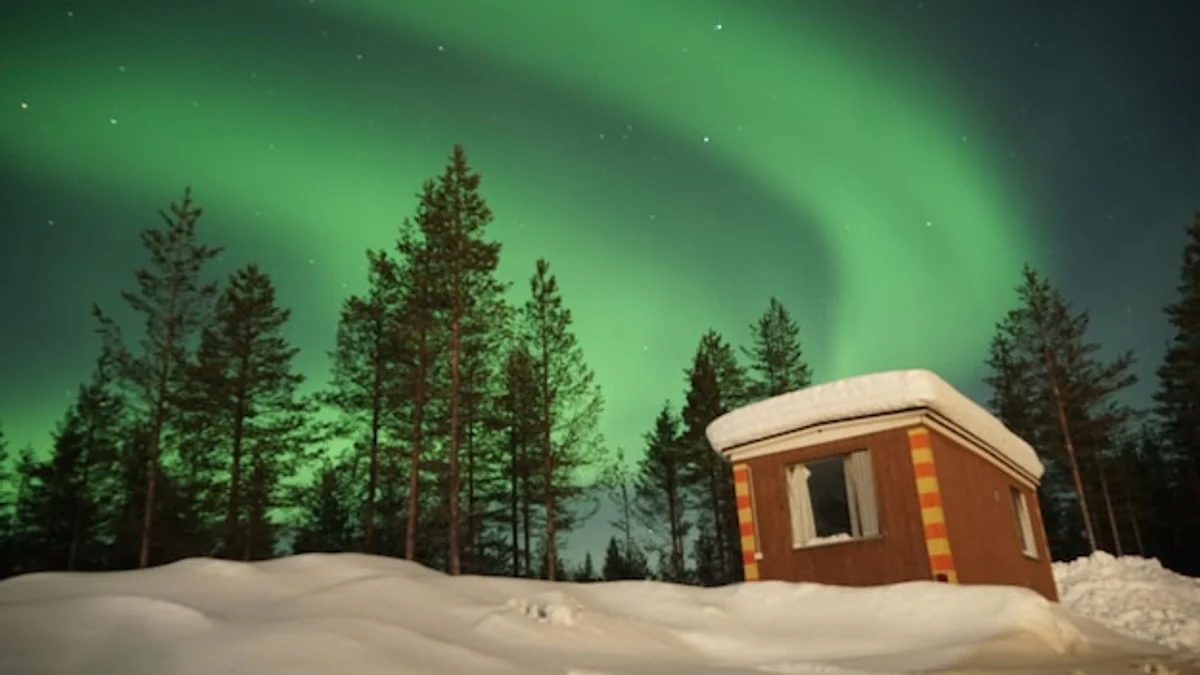 aurora borealis czech republic sky landscape