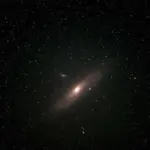 Andromeda galaxy visible night sky czech countryside autumn