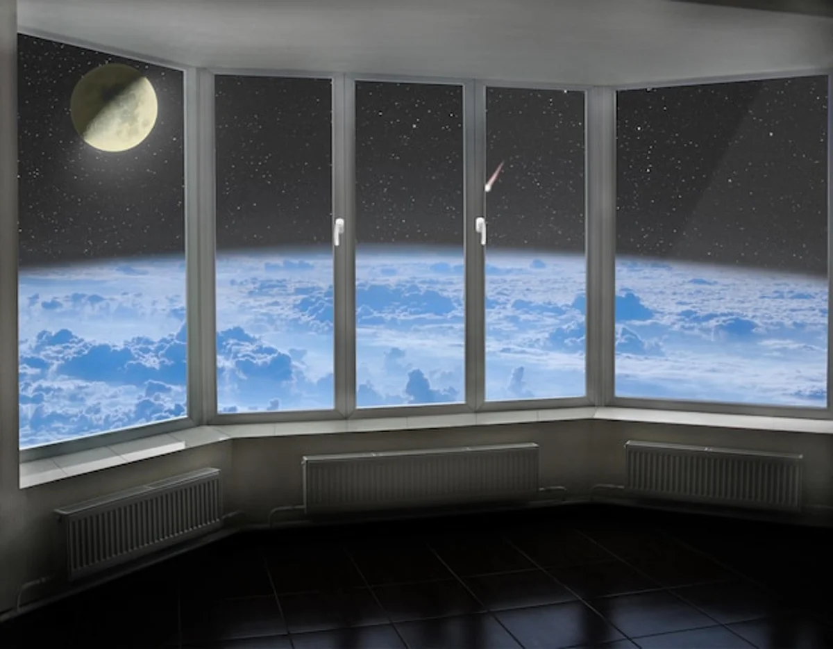 comet watch cozy balcony night city