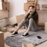 stressed European people daily life