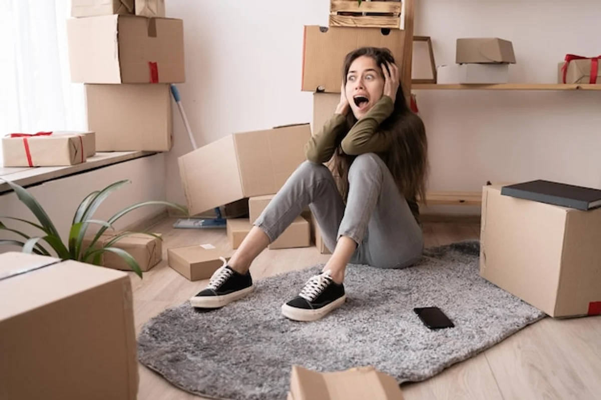 stressed European people daily life