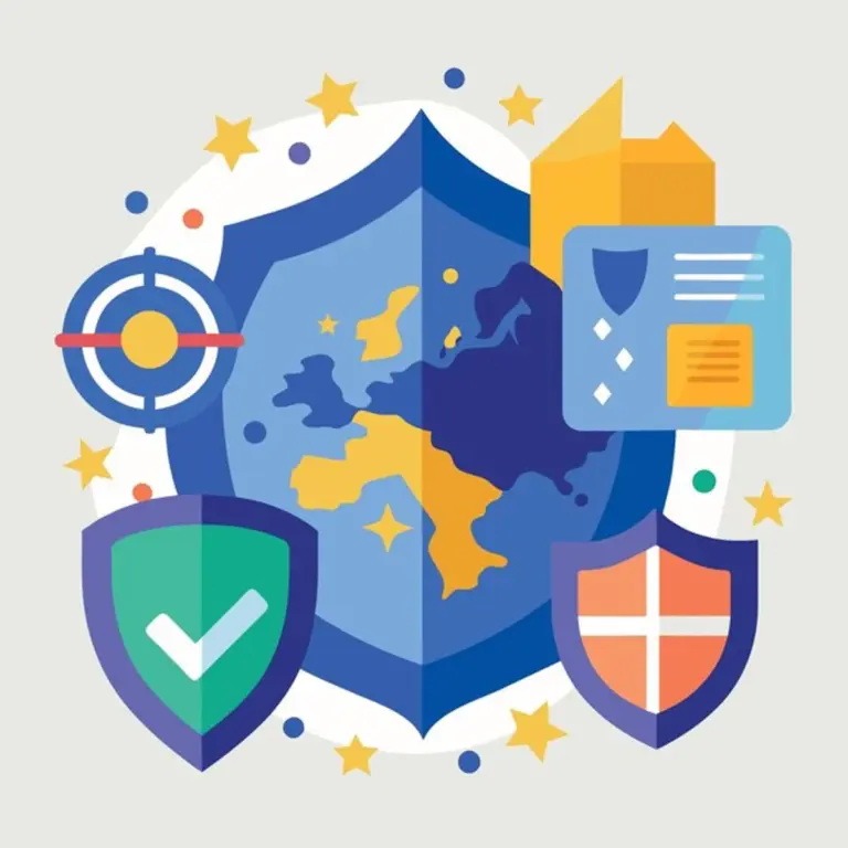 cybersecurity Europe data protection shield map