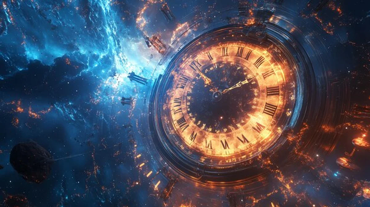 astronaut floating space perception time surreal