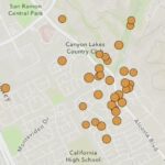 Historie sesuvů zemětřesení v San Ramonu