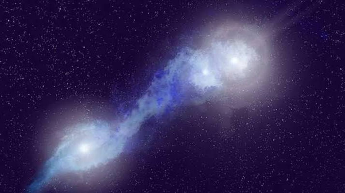 První potvrzený trojitý superhmotný černý díl v blízkém vesmíru