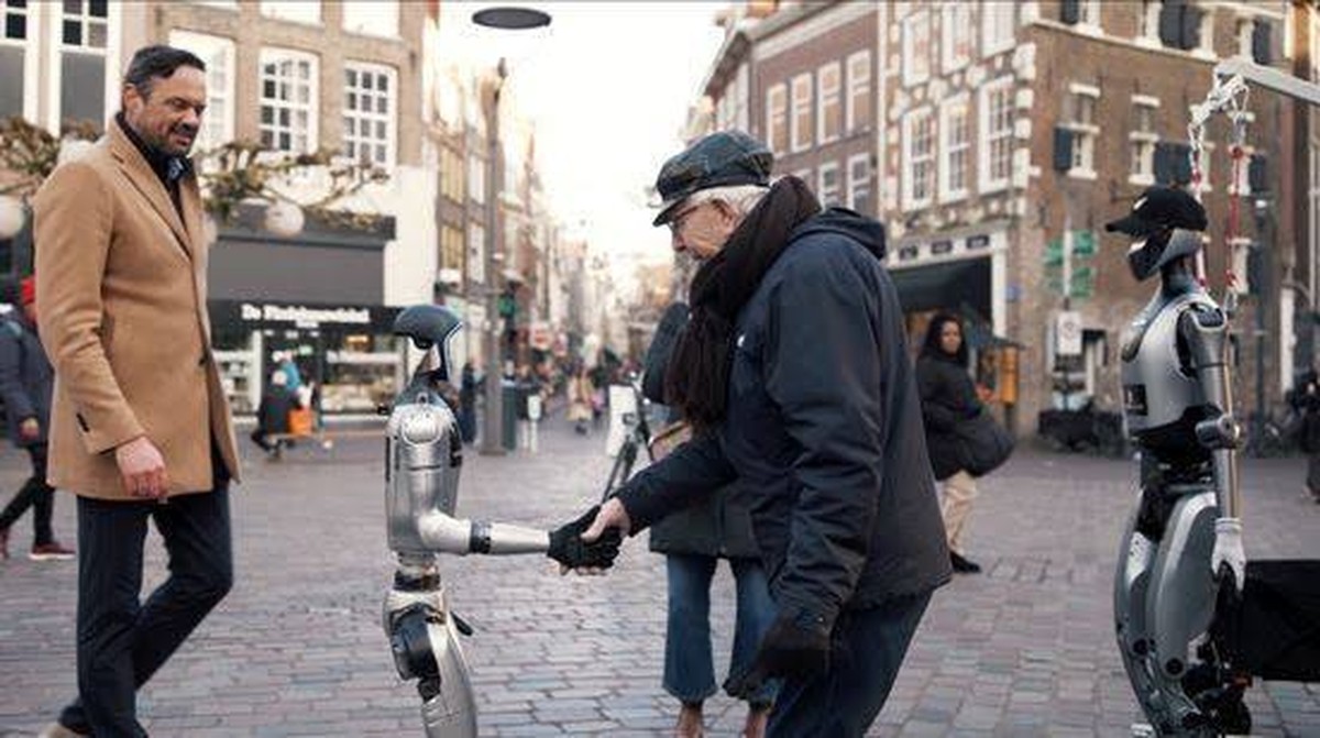 Reakce lidí na roboty ve Zwolle