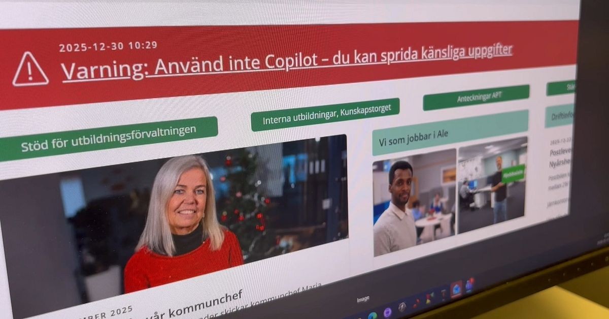 Ale kommun varnar för användning av AI-verktyget Copilot