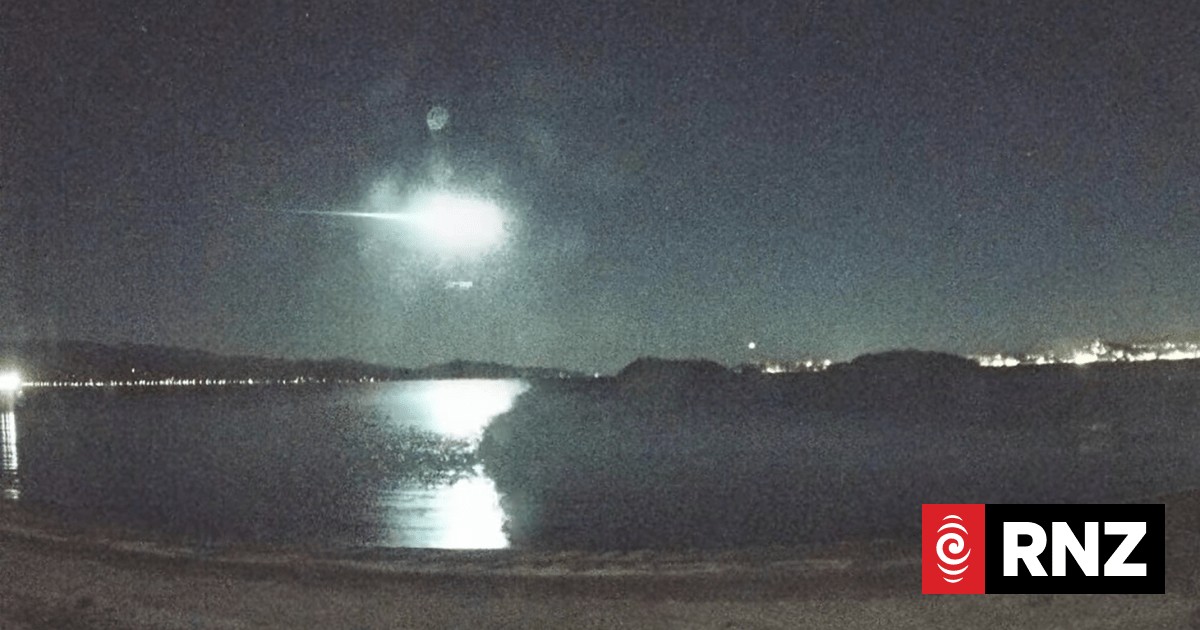 Možný meteorit viděn na Novém Zélandu