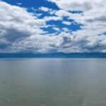 Výhled na jezero Chapala a jeho sopečné okolí z vesmíru